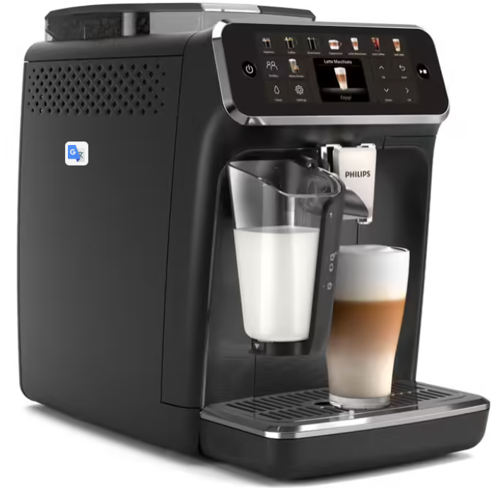 PHILIPS SilentBrew EP5541/50 LatteGo Black Espresso Machine with Grinder