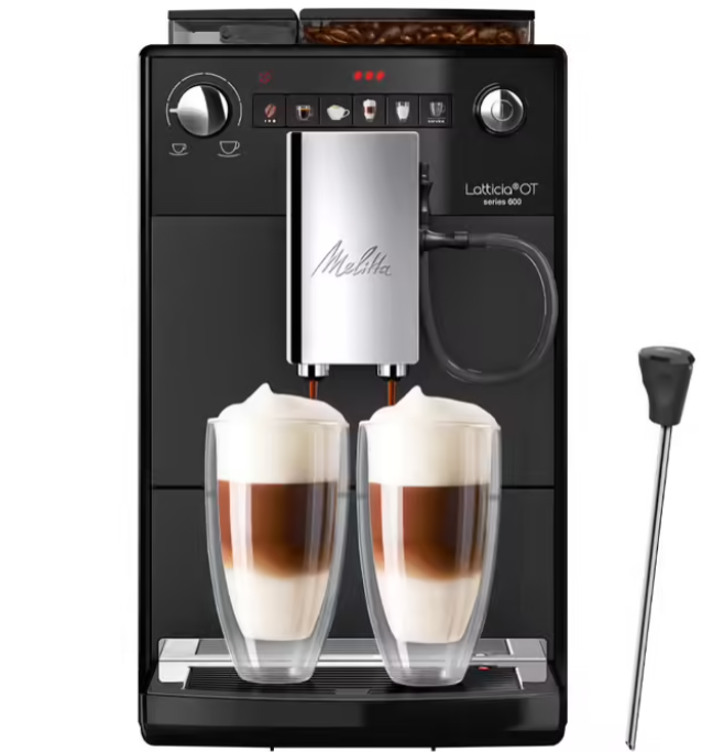 MELITTA Latticia OT F300-103 One Touch Espresso Machine with Grinder (with milk lance)
